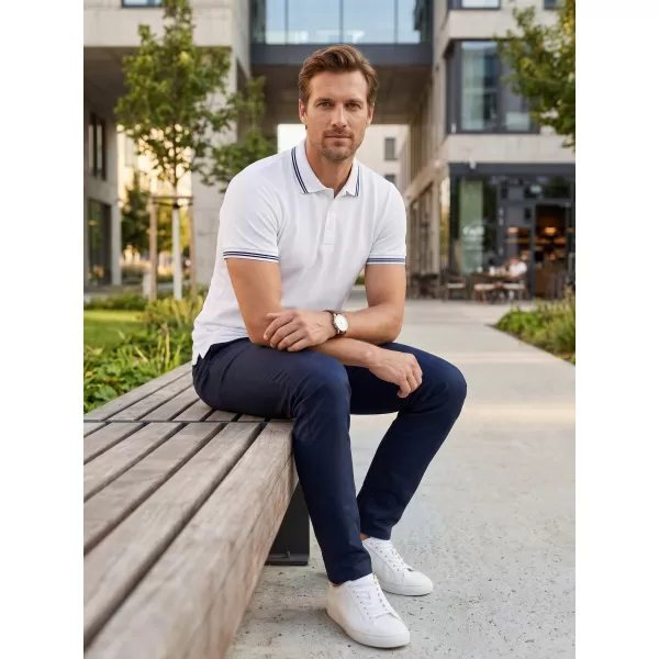  Herren-T-Shirt mit Kragen ALTISPORT NoPrint NP/ALM912 WEIß 