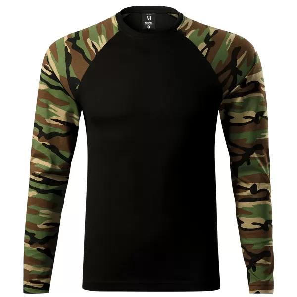  Herren-T-Shirt mit langen Ärmeln ALTISPORT NoPrint NP/ALM661 TARNBRAUN 