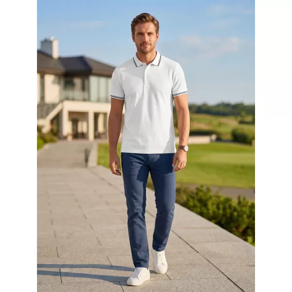  Herren-T-Shirt mit Kragen ALTISPORT NoPrint NP/ALM912 WEIß 
