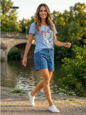 Damen-T-Shirt KIXMI SINDY SCHWARZ