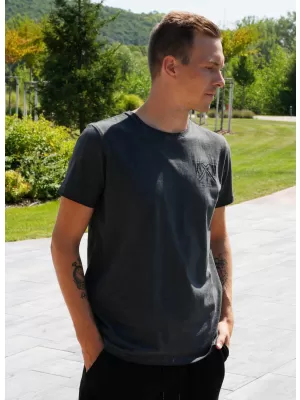 Herren-T-Shirt KIXMI SIMEON DUNKELGRAU