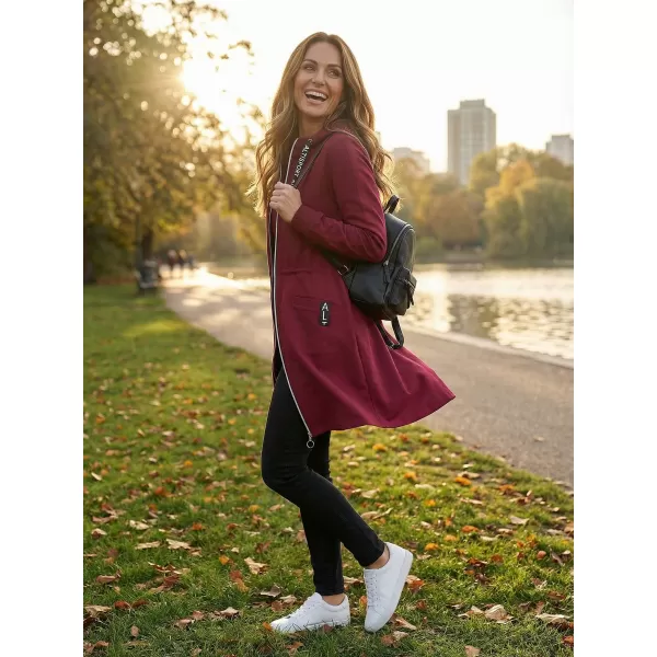  Damen-Sweatshirt ALTISPORT CELIA BURGUND 