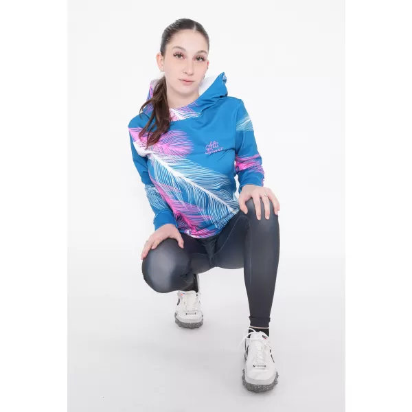  Hochwertiges Funktions-Sweatshirt für Damen ALTISPORT VOJ/ALW001MI01 PETROL/ROSA 