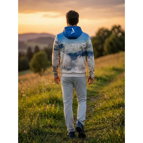  Hochwertiges Funktions-Sweatshirt für Herren ALTISPORT VOJ/ALM030MI01 BLAU 