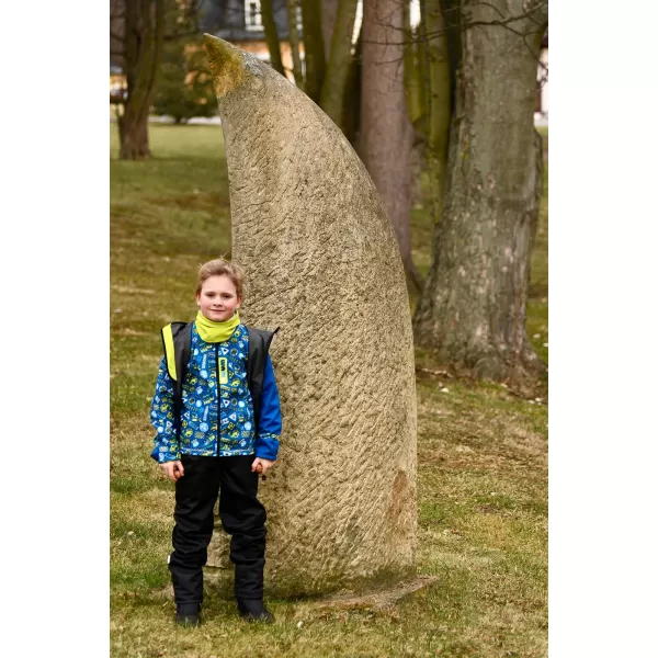  Fleece-Sweatshirt für Kinder WAMU BAGR BLAU 