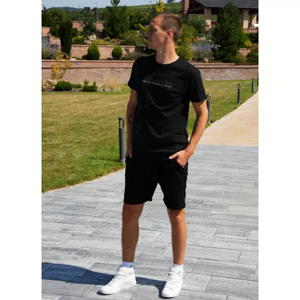  Herren-T-Shirt KIXMI SANDER SCHWARZ 