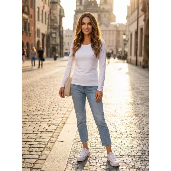  Damen-T-Shirt mit langen Ärmeln ALTISPORT NoPrint NP/ALW931 WEIß 