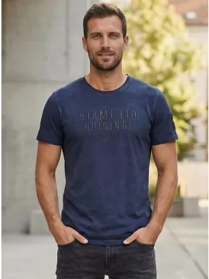 Herren-T-Shirt KIXMI SALEM DUNKELBLAU