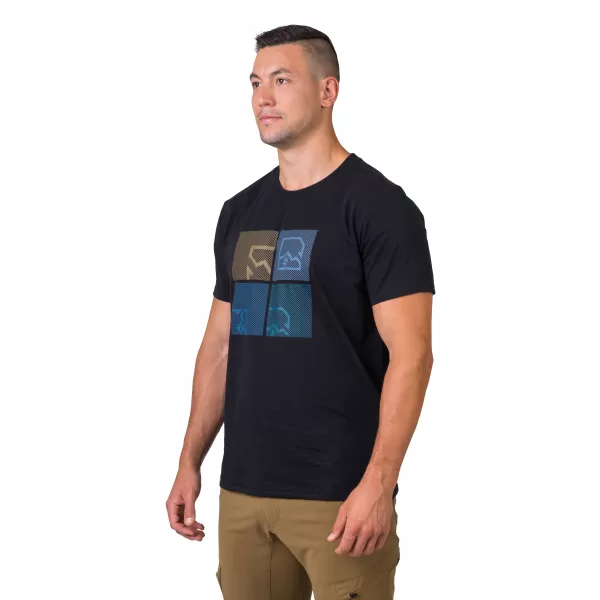  Herren-T-Shirt HANNAH RAMONE ANTHRAZIT/BLAU 