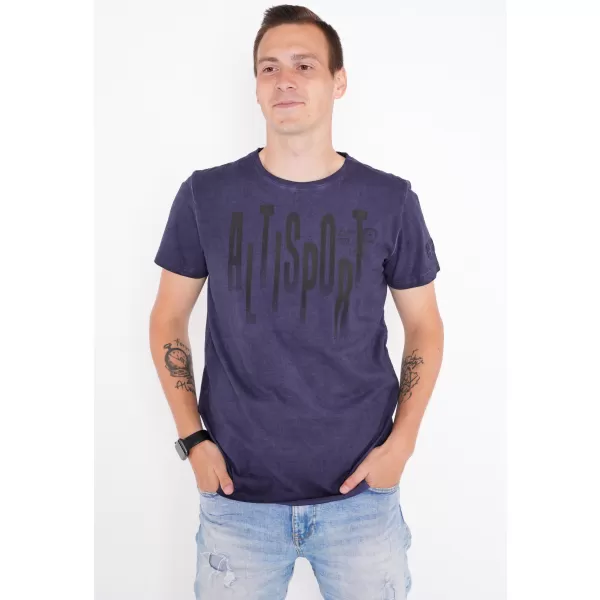  Herren-T-Shirt ALTISPORT CARLSON DUNKELBLAU 