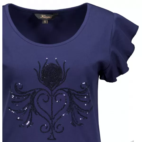  Damen-T-Shirt KIXMI SAMMI DUNKELBLAU 
