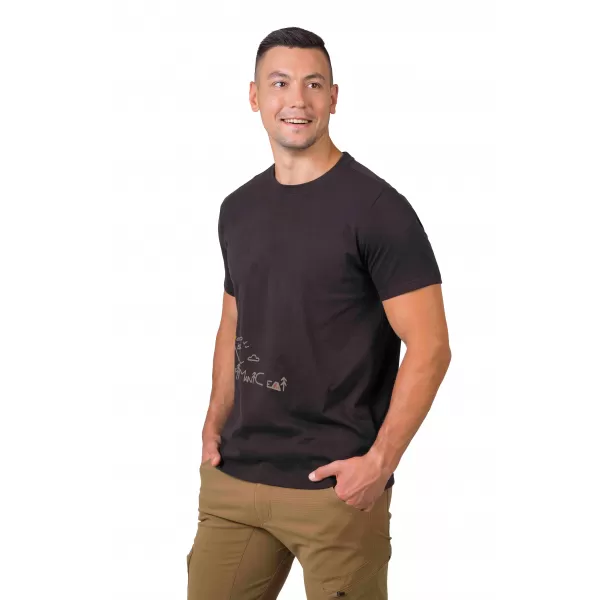  Herren-T-Shirt HANNAH SKATCH SCHWARZE BOHNE 