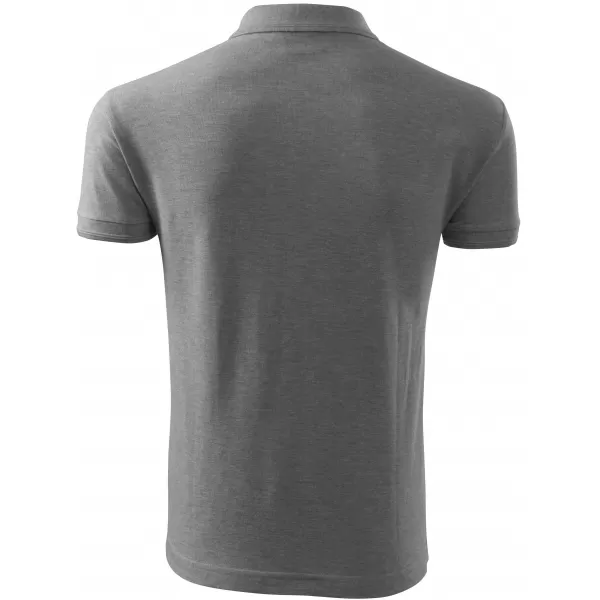  Herren-T-Shirt mit Kragen ALTISPORT NoPrint NP/ALM302 DUNKELGRAUE HIGHLIGHTS 