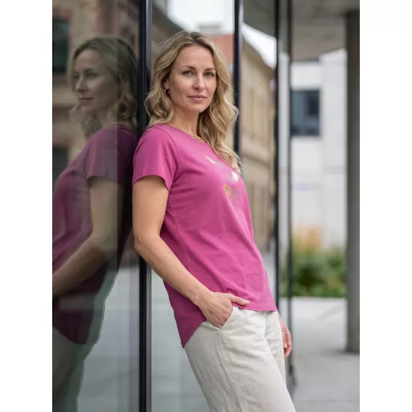  Damen-T-Shirt LOAP ASIKA CLW2459 ROSA 