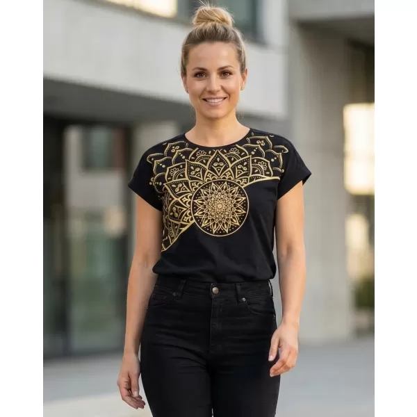  Damen-T-Shirt SAM 73 MILAGROS WT 911 SCHWARZ 