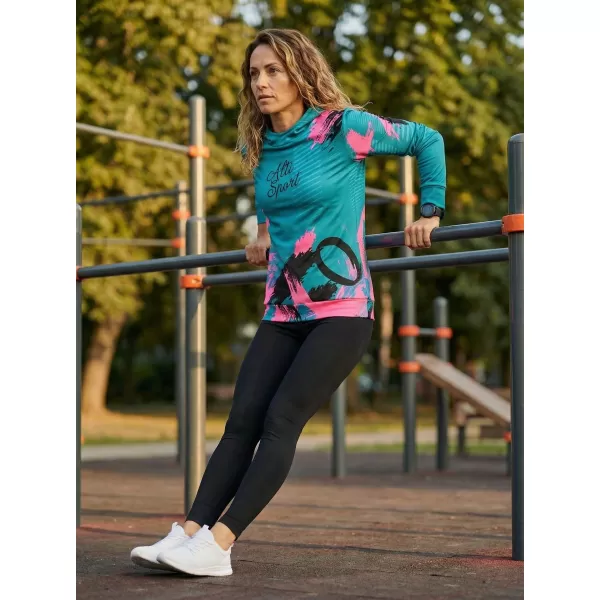  Hochwertiges Funktions-Sweatshirt für Damen ALTISPORT VOJ/ALW027MI01 KEROSIN 