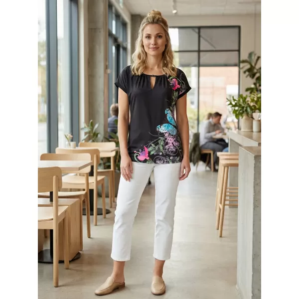  Damen-T-Shirt ALTISPORT CARINE SCHWARZ 