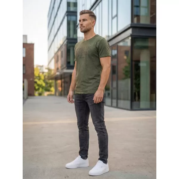  Herren-T-Shirt KIXMI SALEM KHAKI 