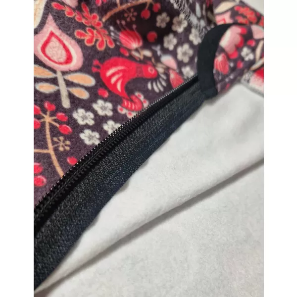  Fleece-Sweatshirt für Kinder WAMU SOVA LILA 