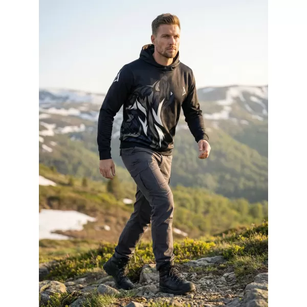  Hochwertiges Funktions-Sweatshirt für Herren ALTISPORT VOJ/ALM029MI01 SCHWARZGRAU 