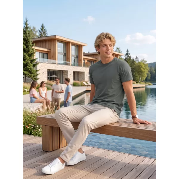  Herren-T-Shirt ALTISPORT NoPrint NP/ALM921 DUNKLER SCHIEFER 