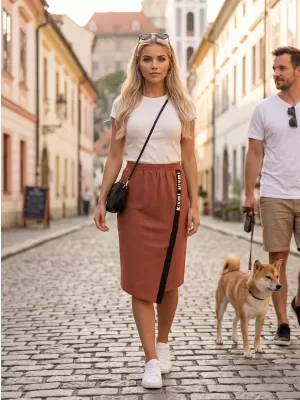Damenrock KIXMI SIBILA BRAUN/CREME