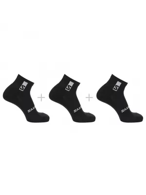 Socken SALOMON EVERYDAY ANKLE 3-PACK LC2086600 SCHWARZ/SCHWARZ/SCHWARZ