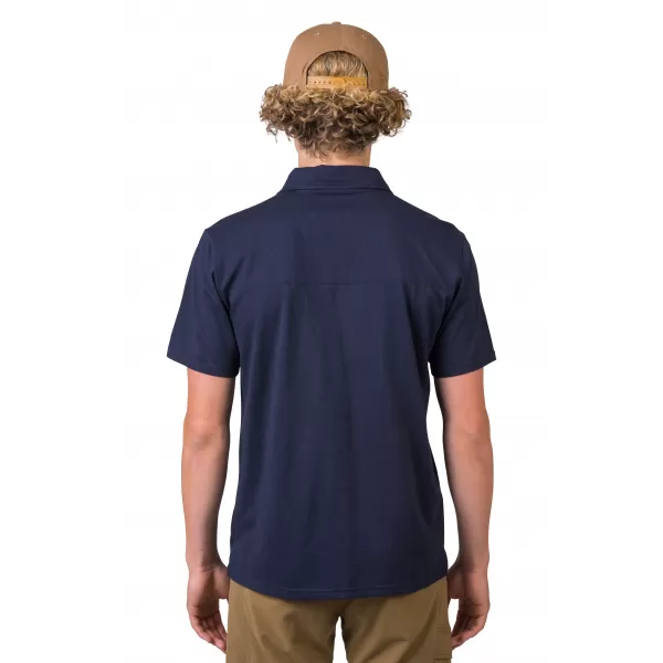  Herren-T-Shirt mit Kragen HANNAH KAJAN MAROKKANISCHES BLAUMEL 