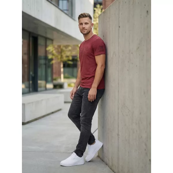  Herren-T-Shirt KIXMI SALEM BURGUND 