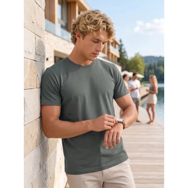  Herren-T-Shirt ALTISPORT NoPrint NP/ALM921 DUNKLER SCHIEFER 