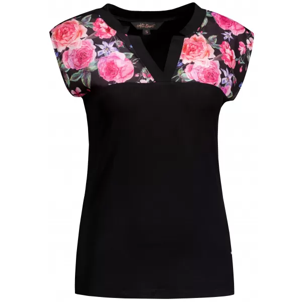  Damen-T-Shirt ALTISPORT CLARA SCHWARZ 