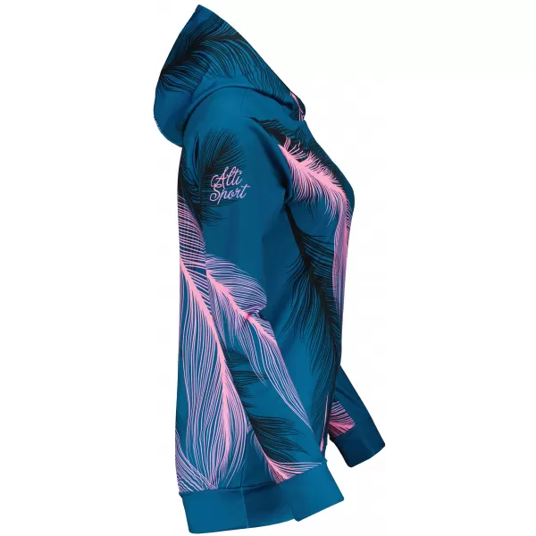  Hochwertiges Funktions-Sweatshirt für Damen ALTISPORT VOJ/ALW001MI01 PETROL/HELLROSA 