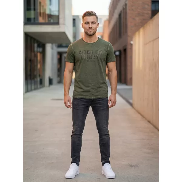  Herren-T-Shirt KIXMI SALEM KHAKI 