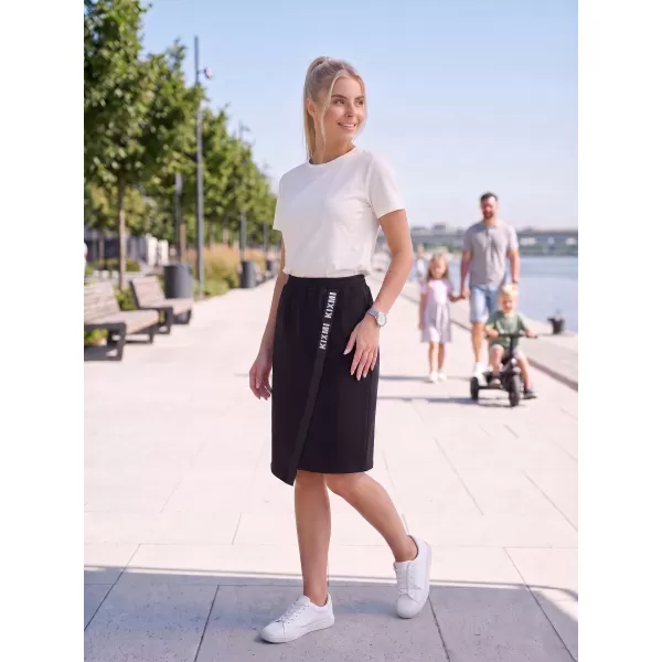  Damenrock KIXMI SIBILA SCHWARZ BLAU 