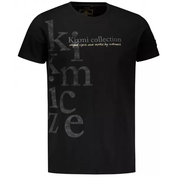  Herren-T-Shirt KIXMI SANDER SCHWARZ 
