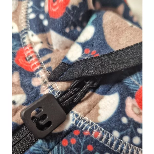  Fleece-Sweatshirt für Kinder WAMU LIŠKY DUNKELBLAU 