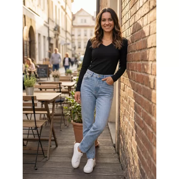  Damen-T-Shirt mit langen Ärmeln ALTISPORT NoPrint NP/ALW721 SCHWARZ 