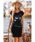 Kleid ALTISPORT ALW043178 SCHWARZ UND BLAU