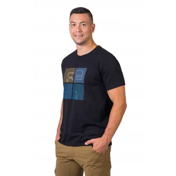  Herren-T-Shirt HANNAH RAMONE ANTHRAZIT/BLAU 