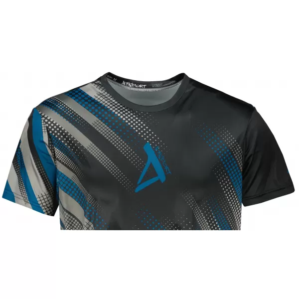  Funktionelles Premium-T-Shirt für Herren ALTISPORT VOJ/ALM028TR01 SCHWARZ UND BLAU 