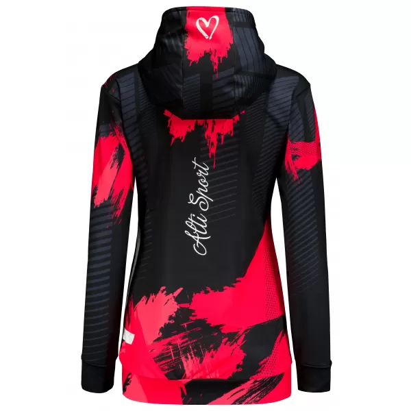  Hochwertiges Funktions-Sweatshirt für Damen ALTISPORT VOJ/ALW027MI01 SCHWARZ ROT 