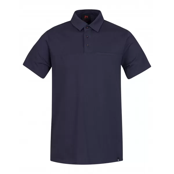  Herren-T-Shirt mit Kragen HANNAH KAJAN MAROKKANISCHES BLAUMEL 