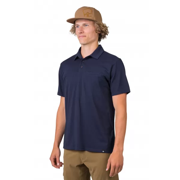  Herren-T-Shirt mit Kragen HANNAH KAJAN MAROKKANISCHES BLAUMEL 