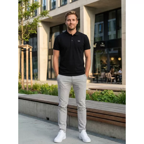  Herren-T-Shirt KIXMI SPENCER SCHWARZ 