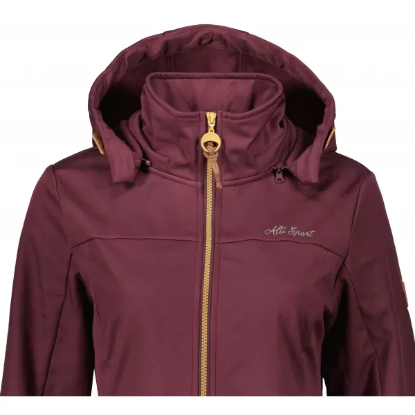  Softshell-Mantel für Damen ALTISPORT CIARA BURGUND 