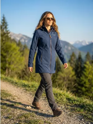 Softshell-Mantel für Damen ALTISPORT CIARA DUNKELBLAU