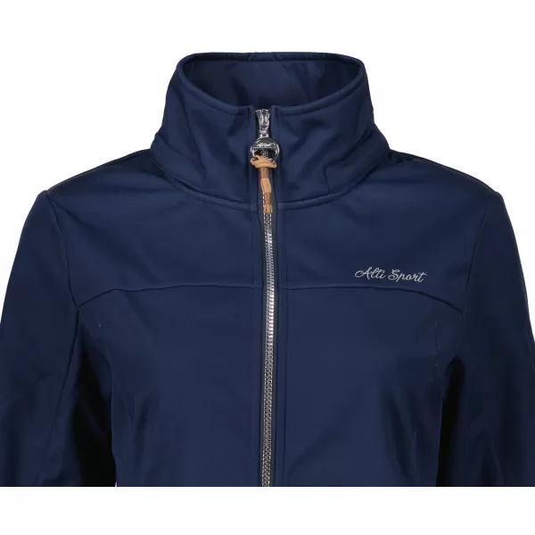  Softshell-Mantel für Damen ALTISPORT CIARA DUNKELBLAU/SILBER 