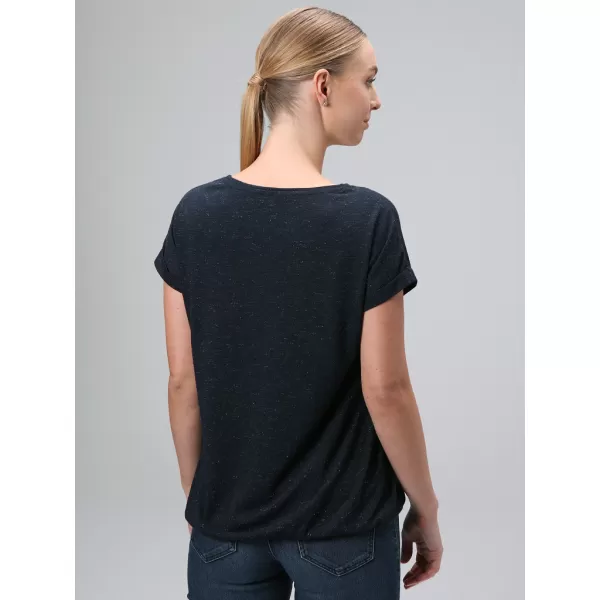  Damen-T-Shirt LOAP BUDA CLW2476 DUNKELBLAU 