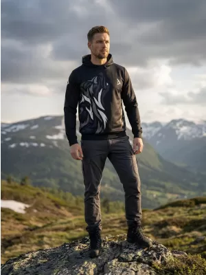 Hochwertiges Funktions-Sweatshirt für Herren ALTISPORT VOJ/ALM029MI01 SCHWARZGRAU