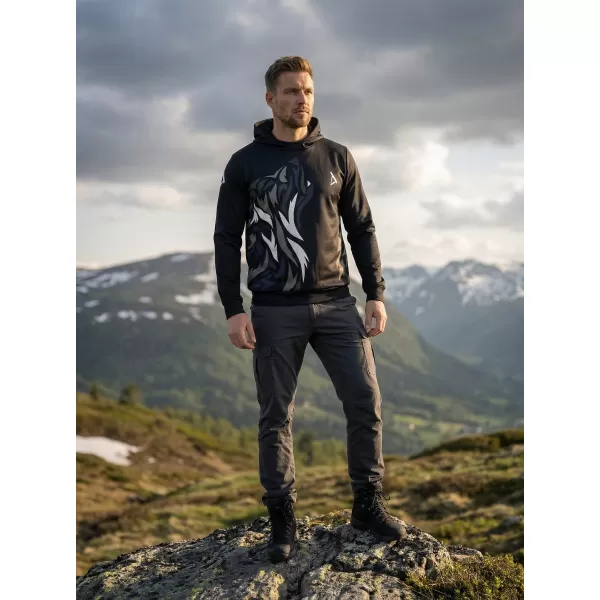  Hochwertiges Funktions-Sweatshirt für Herren ALTISPORT VOJ/ALM029MI01 SCHWARZGRAU 